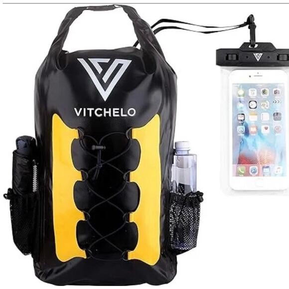 Vitchelo 30L Dry Bag Backpack With Waterproof Phone Bag Men Women - Picture 2 of 10